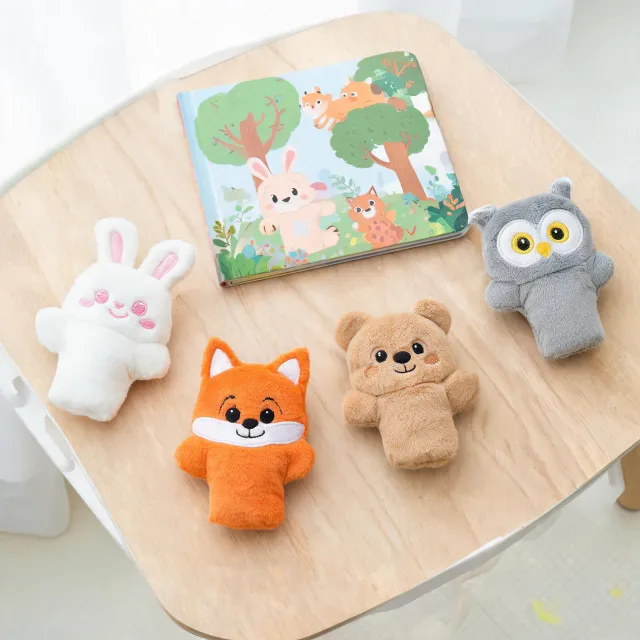 Finger puppet plush story set