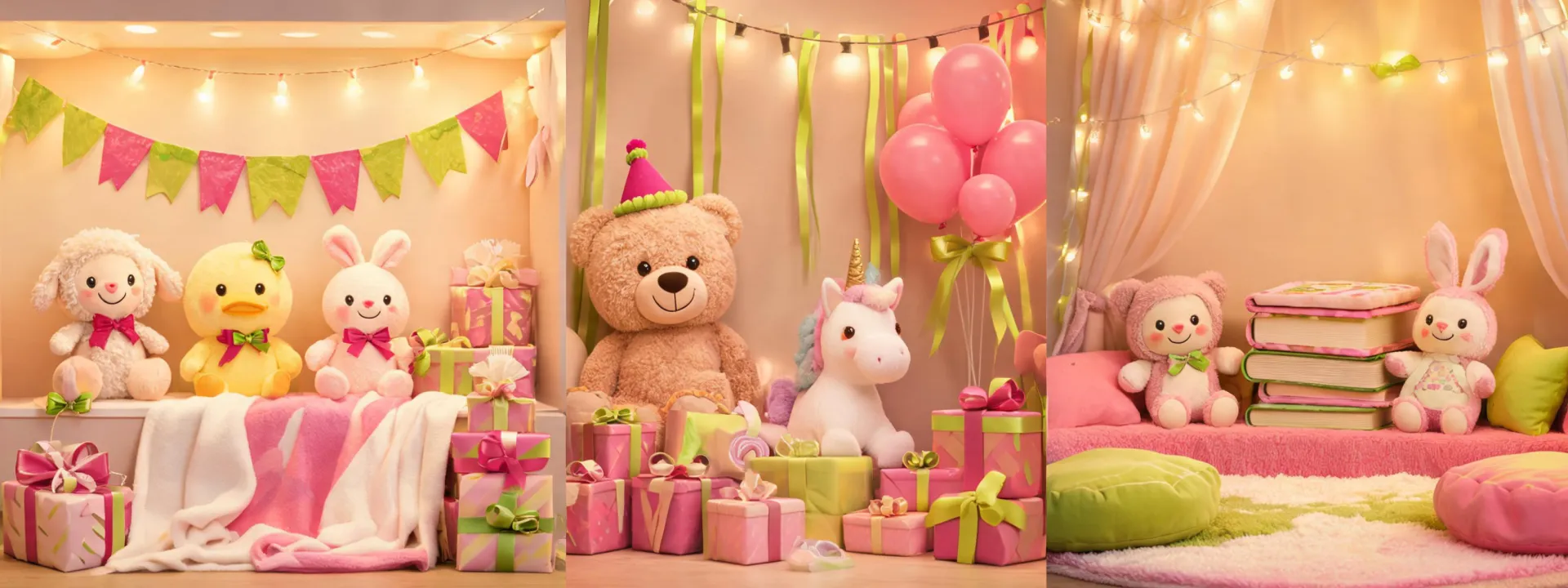 Aurora World plush occasion background