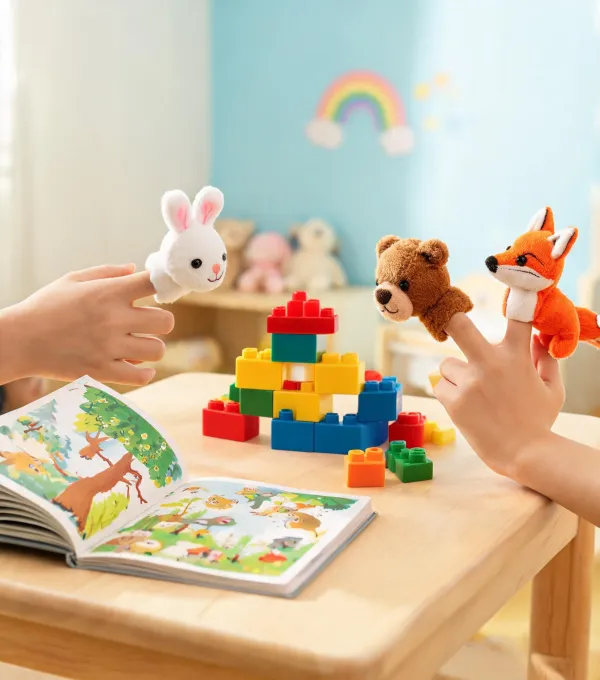 Finger puppet storytelling
